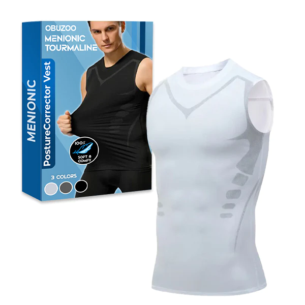Chaleco corrector de postura de turmalina GSUNLEO®MEN
