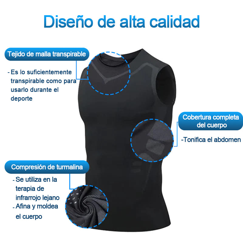 Chaleco corrector de postura de turmalina GSUNLEO®MEN