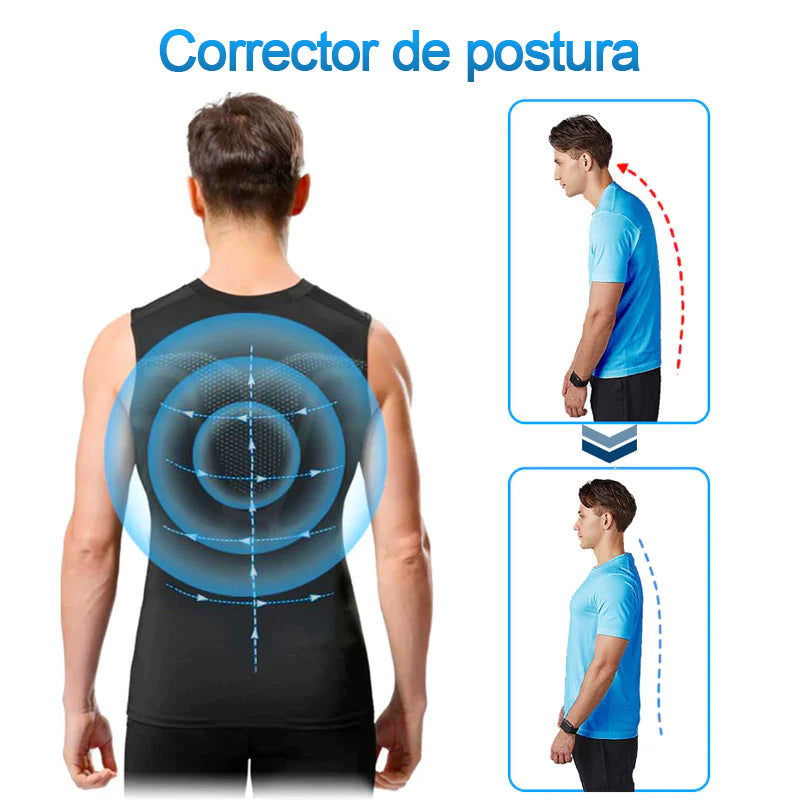 Chaleco corrector de postura de turmalina GSUNLEO®MEN