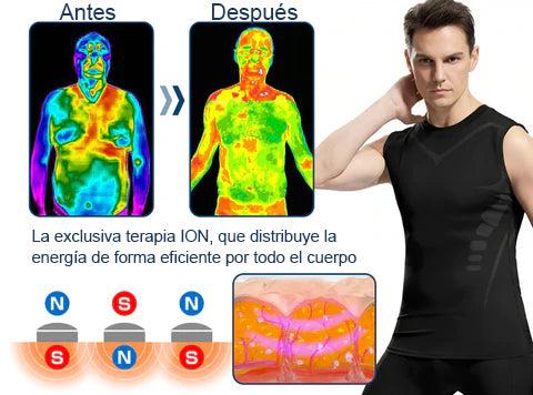 Chaleco corrector de postura de turmalina GSUNLEO®MEN