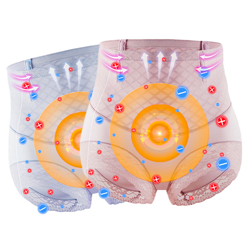 Medical magnetic ion fiber self-heating shaping shorts