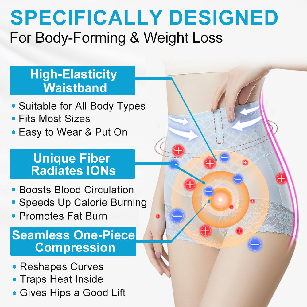 Medical magnetic ion fiber self-heating shaping shorts