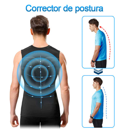 Chaleco corrector de postura de turmalina GSUNLEO®MEN