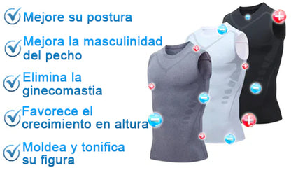 Chaleco corrector de postura de turmalina GSUNLEO®MEN
