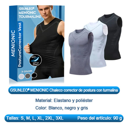 Chaleco corrector de postura de turmalina GSUNLEO®MEN