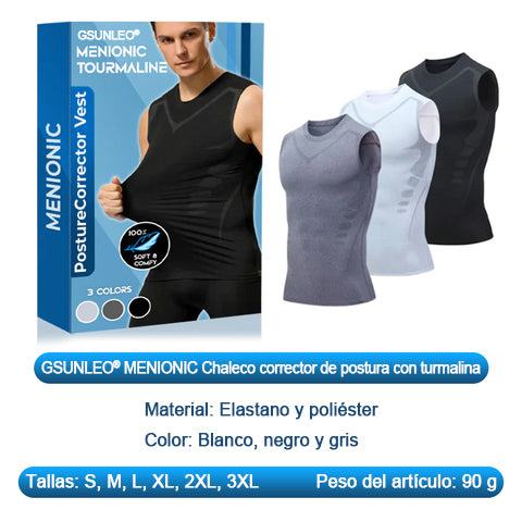 Chaleco corrector de postura de turmalina GSUNLEO®MEN